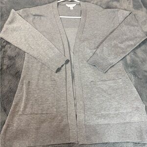 Gray Women's Cardigan Sweater